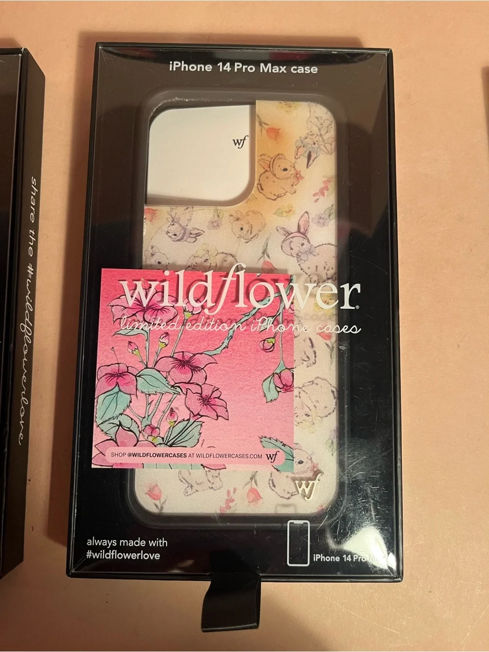 Wildflower Pink Cherry Pattern iPhone 14 Pro Max Case